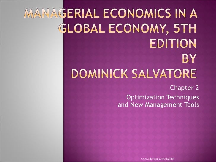 economic optimization in managerial economics pdf economic optimization definition